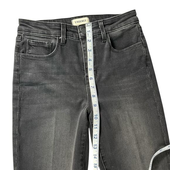 NWOT L'AGENCE Faded Black Boot Cut Stretchy Jeans 5 Pockets Size 25 Classic Fit - Picture 5 of 10
